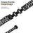 For Fitbit Inspire / Inspire HR / Inspire 2 Strap Circle Design Electroplating Stainless Steel Watch Bracelet - Black - 2