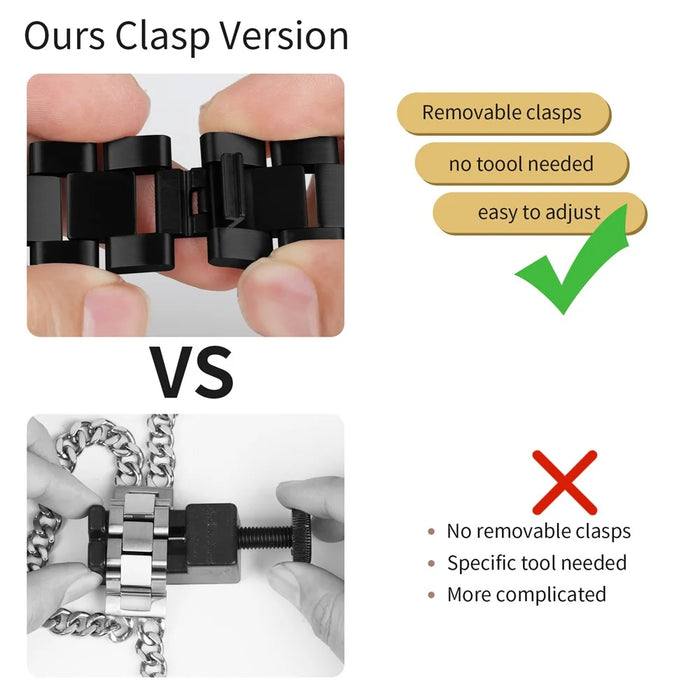 For Fitbit Inspire / Inspire HR / Inspire 2 Strap Circle Design Electroplating Stainless Steel Watch Bracelet - Black - 3
