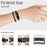 For Fitbit Inspire / Inspire HR / Inspire 2 Strap Circle Design Electroplating Stainless Steel Watch Bracelet - Black - 4