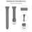 For Garmin Forerunner 245 / 245 Music Genuine Cow Leather Rhombus Imprinted Watch Strap - Grey - 2