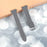 For Garmin Forerunner 245 / 245 Music Genuine Cow Leather Rhombus Imprinted Watch Strap - Grey - 3