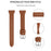 For Garmin Vivomove 3 / GarminMove 3 Watch Strap Top-Layer Cow Leather Watchband - Brown - 2
