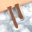 For Garmin Vivomove 3 / GarminMove 3 Watch Strap Top-Layer Cow Leather Watchband - Brown - 3