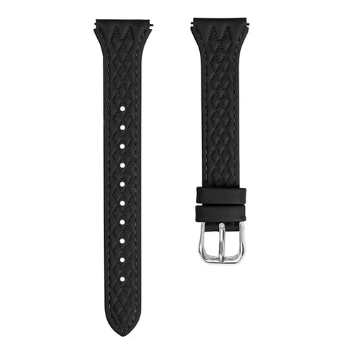 For Huawei Watch 2 / GT 2 42mm / GT 3 42mm Replacement Band Top-Layer Cow Leather Watch Strap - Black - 1