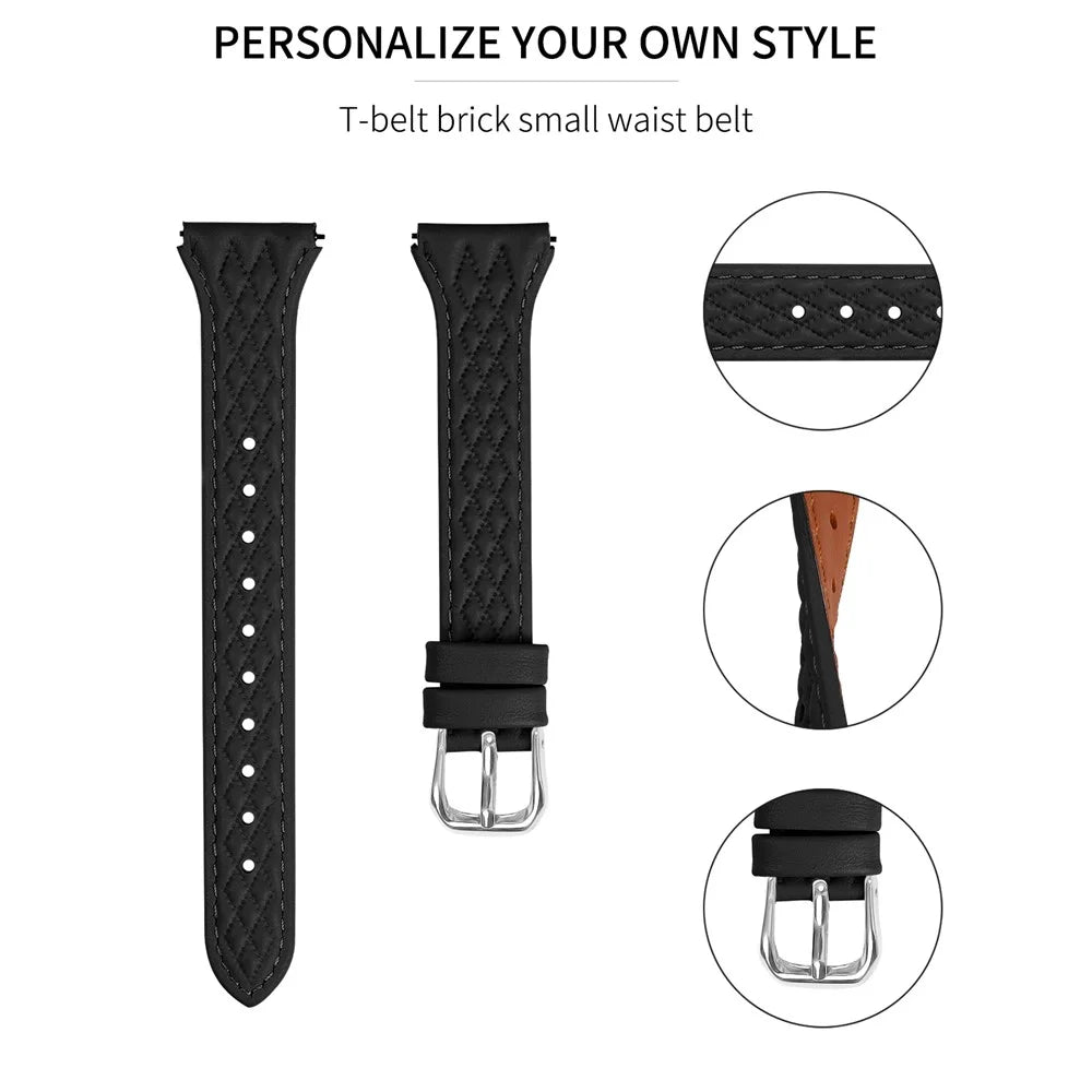 For Huawei Watch 2 / GT 2 42mm / GT 3 42mm Replacement Band Top-Layer Cow Leather Watch Strap - Black - 2