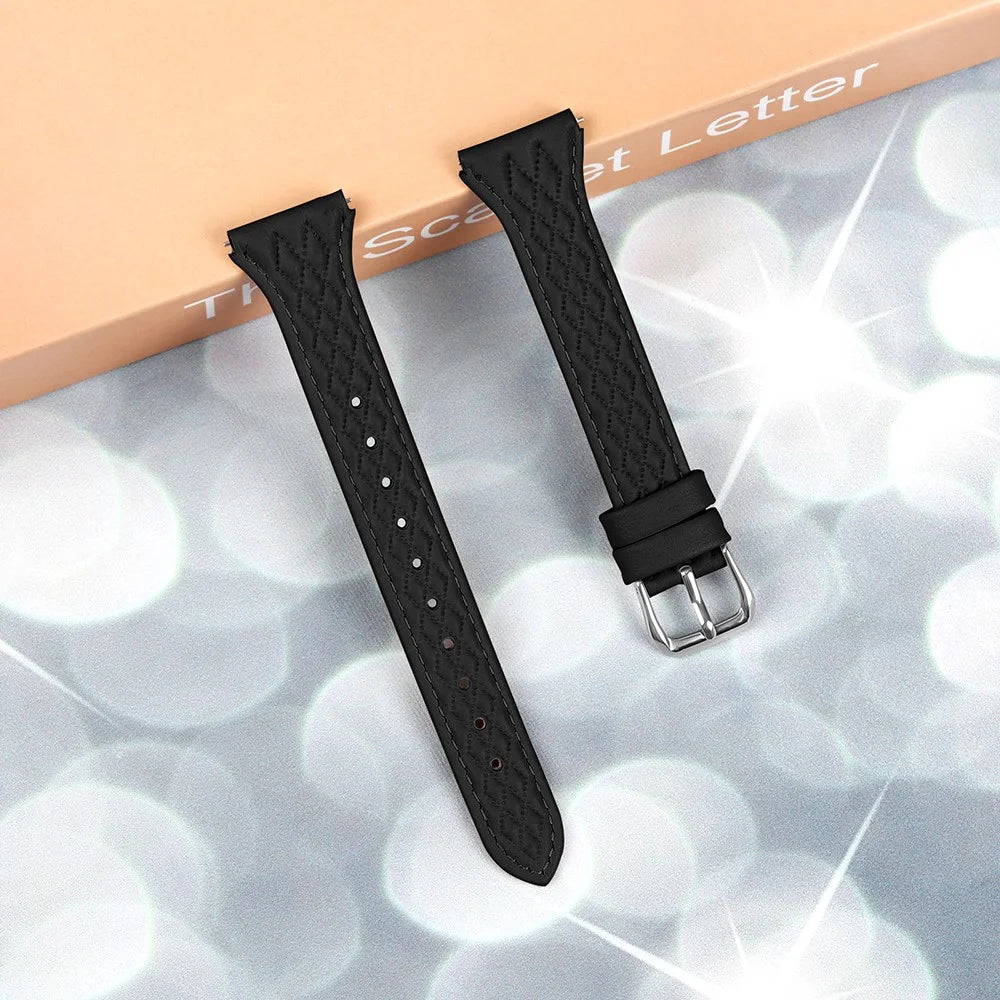 For Huawei Watch 2 / GT 2 42mm / GT 3 42mm Replacement Band Top-Layer Cow Leather Watch Strap - Black - 3