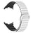 For vivo Watch 3 Magnetic Sport Loop Watch Band Silicone Dual Color Strap - White+Black - 1