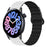 For vivo Watch 3 Magnetic Sport Loop Watch Band Silicone Dual Color Strap - White+Black - 3