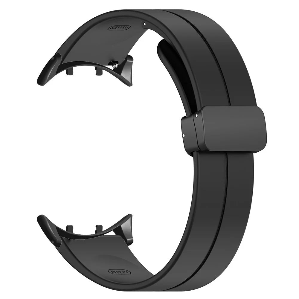 For vivo Watch 3 Band Silicone Sport Watch Straps with Folding Buckle - Black - 1