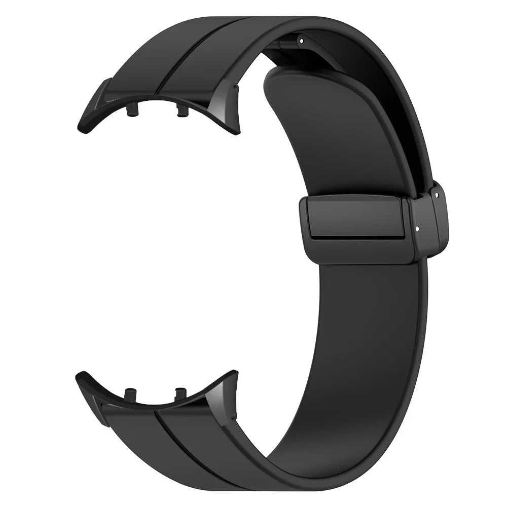 For vivo Watch 3 Band Silicone Sport Watch Straps with Folding Buckle - Black - 2