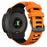 For Garmin Instinct 2X Silicone Watch Straps Dual Color Wrist Band - Orange+Black - 1