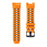 For Garmin Instinct 2X Silicone Watch Straps Dual Color Wrist Band - Orange+Black - 3