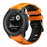 For Garmin Instinct 2X Silicone Watch Straps Dual Color Wrist Band - Orange+Black - 4