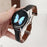 For Samsung Galaxy Watch3 45mm / Huawei Watch Ultimate Genuine Cow Leather 22mm Watch Band with Rhombus Pattern - Black - 1