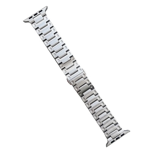 For Apple Watch Ultra 3 2 1 49mm / Series 11 10 46mm / 9 8 7 45mm / SE3 SE2 SE 6 5 4 44mm / 3 2 1 42mm Stainless Steel  Strap - Silver - 1