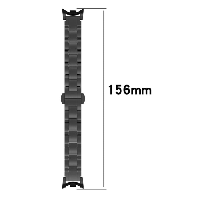 For Xiaomi Smart Band 9 NFC / 9 / 8 NFC / 8 Titanium Metal Strap Watch Bracelet Straps Replacement - Black - 6