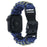 For Apple Watch Series 11 10 42mm / 9 8 7 41mm / SE3 SE2 SE 6 5 4 40mm / 3 2 1 38mm Double Layer Nylon Rope Watch Strap - Navy Blue + Army Green - 1