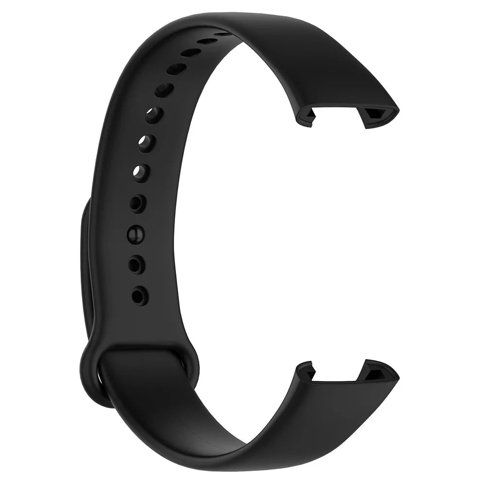 For Xiaomi Redmi Smart Band Pro Solid Color Wrist Band Replacement Silicone Watch Strap - Black - 2