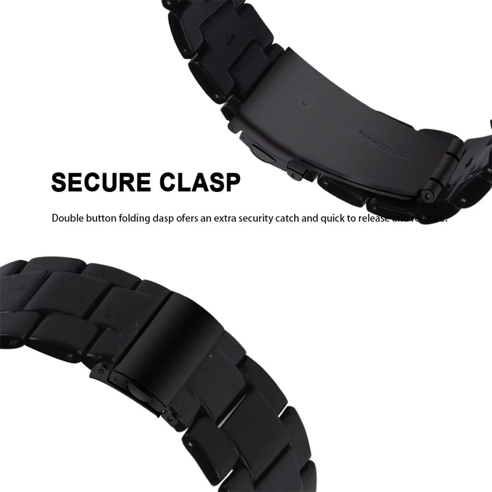 Replacement Band for KALINCO P22 Waterproof Resin Sports Watch Strap - Black - 2