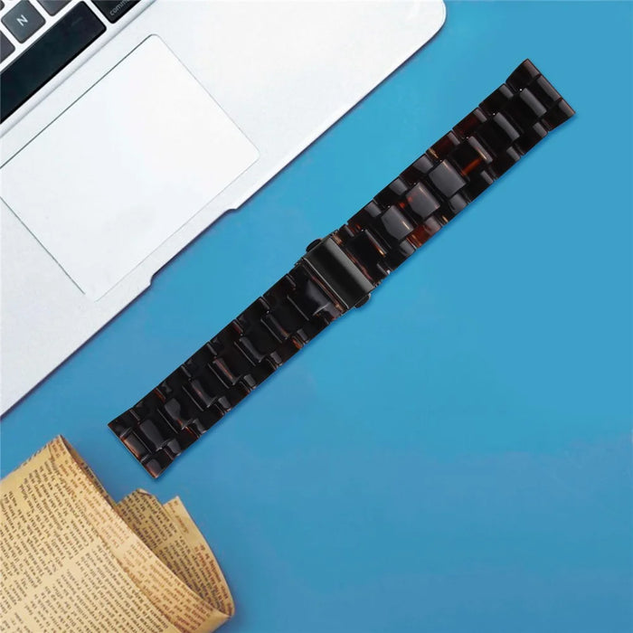 Waterproof Resin Strap for KALINCO P22 Replacement Sports Watch Band - Dark Brown - 3