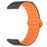 20mm Magnetic Sport Loop Watch Band Silicone Dual Color Replacement Strap - Black+Orange - 2