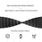 20mm Magnetic Sport Loop Watch Band Silicone Dual Color Replacement Strap - Black+Orange - 5
