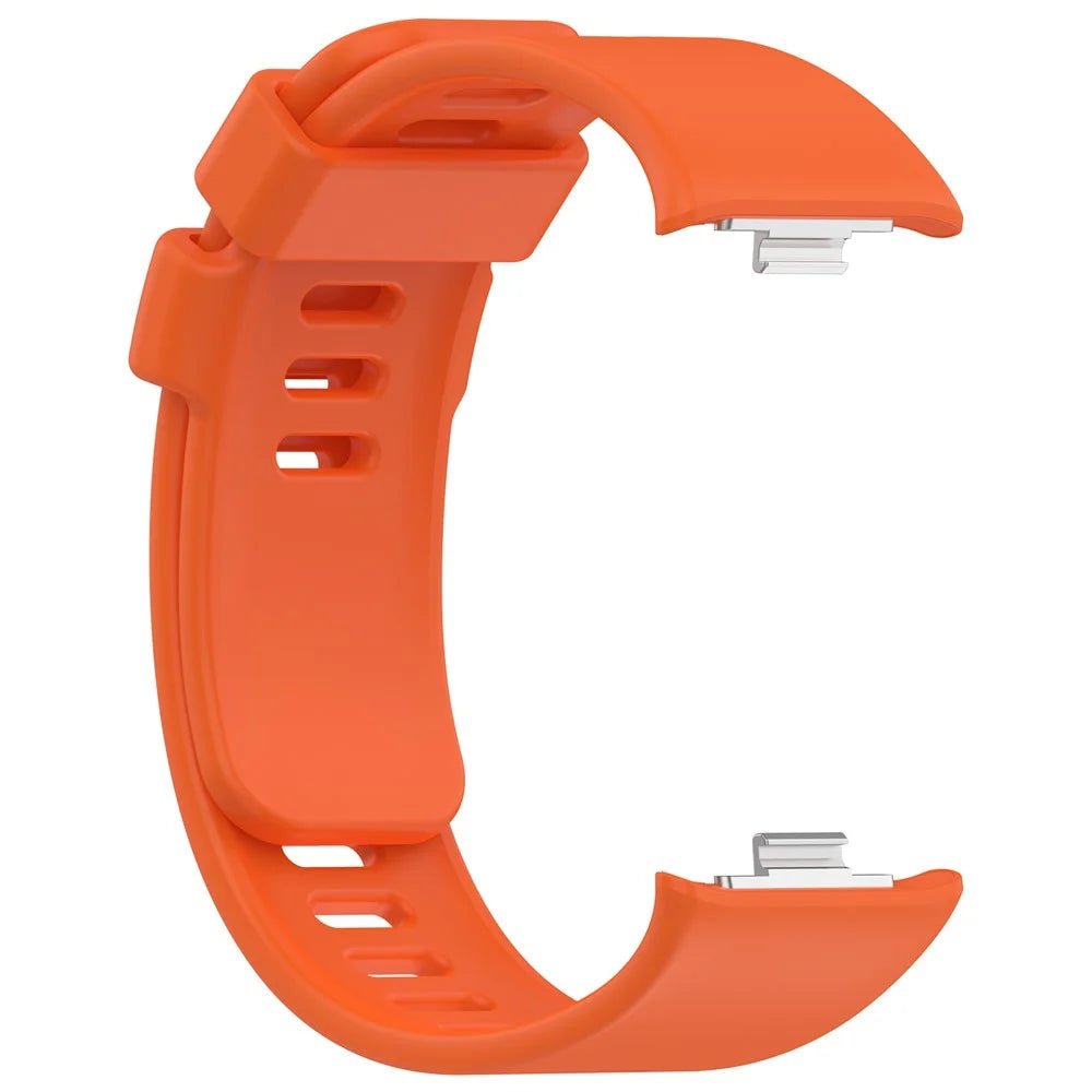 For Xiaomi Smart Band 10 Pro / 9 Pro / 8 Pro / Redmi Watch 6 / 5 / 5 eSIM / 4 Watch Band Silicone Strap Replacement - Orange - 3