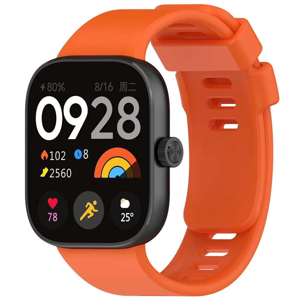 For Xiaomi Smart Band 10 Pro / 9 Pro / 8 Pro / Redmi Watch 6 / 5 / 5 eSIM / 4 Watch Band Silicone Strap Replacement - Orange - 4