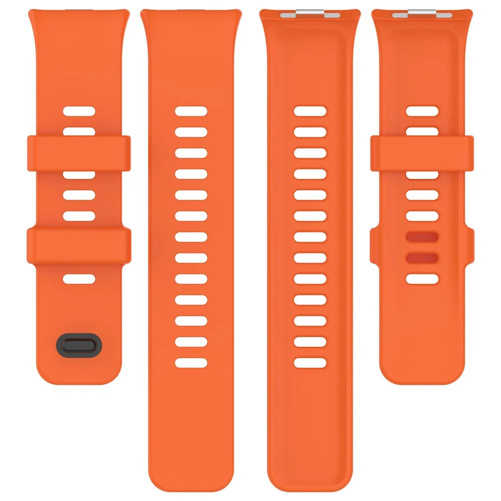 For Xiaomi Smart Band 10 Pro / 9 Pro / 8 Pro / Redmi Watch 6 / 5 / 5 eSIM / 4 Watch Band Silicone Strap Replacement - Orange - 5