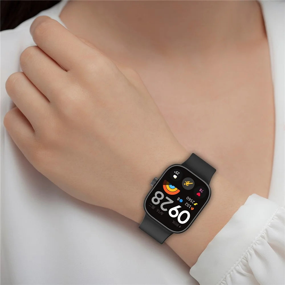 For Xiaomi Smart Band 10 Pro / 9 Pro / 8 Pro / Redmi Watch 6 / 5 / 5 eSIM / 4 Watch Band Silicone Strap Replacement - Orange - 7