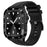 For Apple Watch Series 9 / 8 / 7 45mm TPU Replacement Strap with Stainless Steel Watch Case - Black - 2
