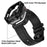 For Apple Watch Series 9 / 8 / 7 45mm TPU Replacement Strap with Stainless Steel Watch Case - Black - 3