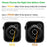 For Apple Watch Series 9 / 8 / 7 45mm TPU Replacement Strap with Stainless Steel Watch Case - Black - 6