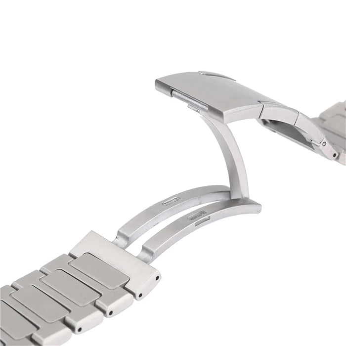For Apple Watch Series 11 10 42mm / 9 8 7 41mm / SE3 SE2 SE 6 5 4 40mm / 3 2 1 38mm Stainless Steel Band Folding Buckle - Black - 3