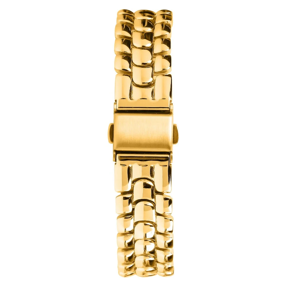 For Xiaomi Smart Band 10 Pro / 9 Pro / 8 Pro / Redmi Watch 6 / 5 / 4 Slim Metal Watch Band Strap with Rhinestone - Gold - 2