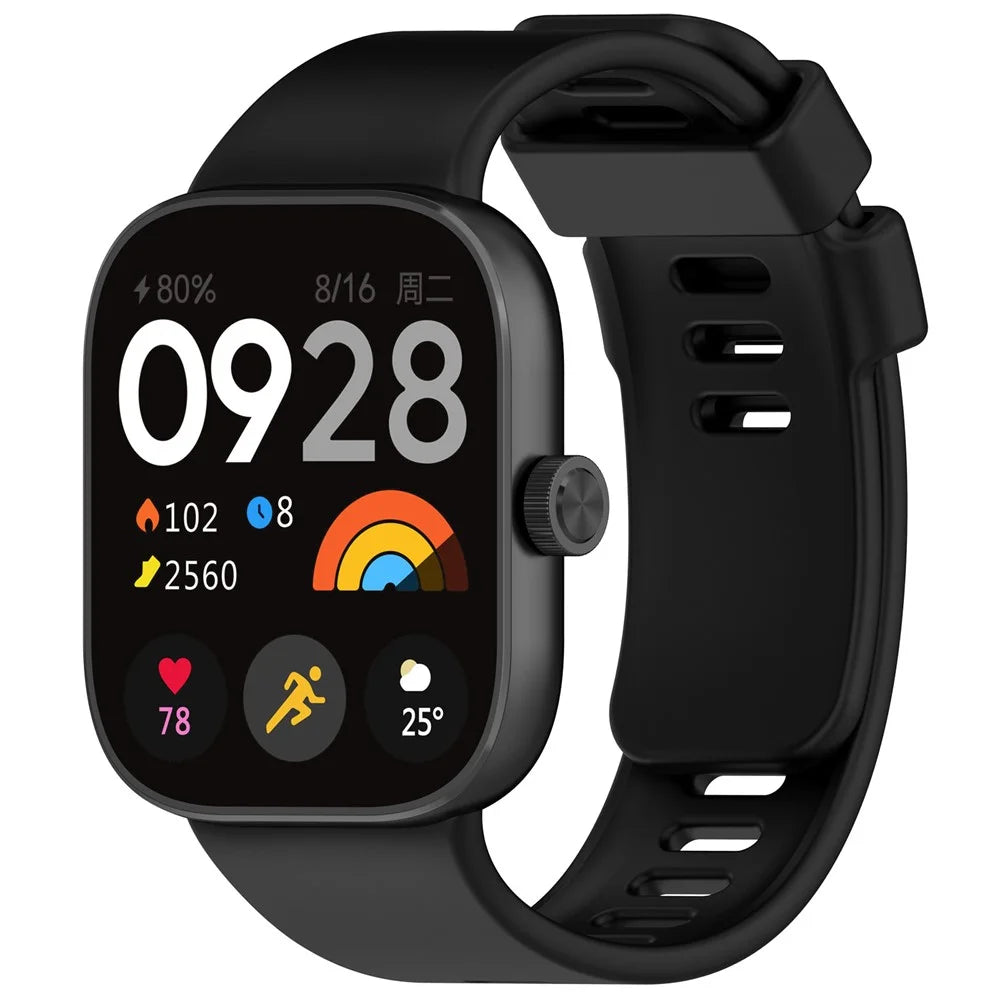 For Xiaomi Smart Band 10 Pro / 9 Pro / 8 Pro / Redmi Watch 6 / 5 / 4 Silicone Watch Band Adjustable Wrist Strap - Black - 3