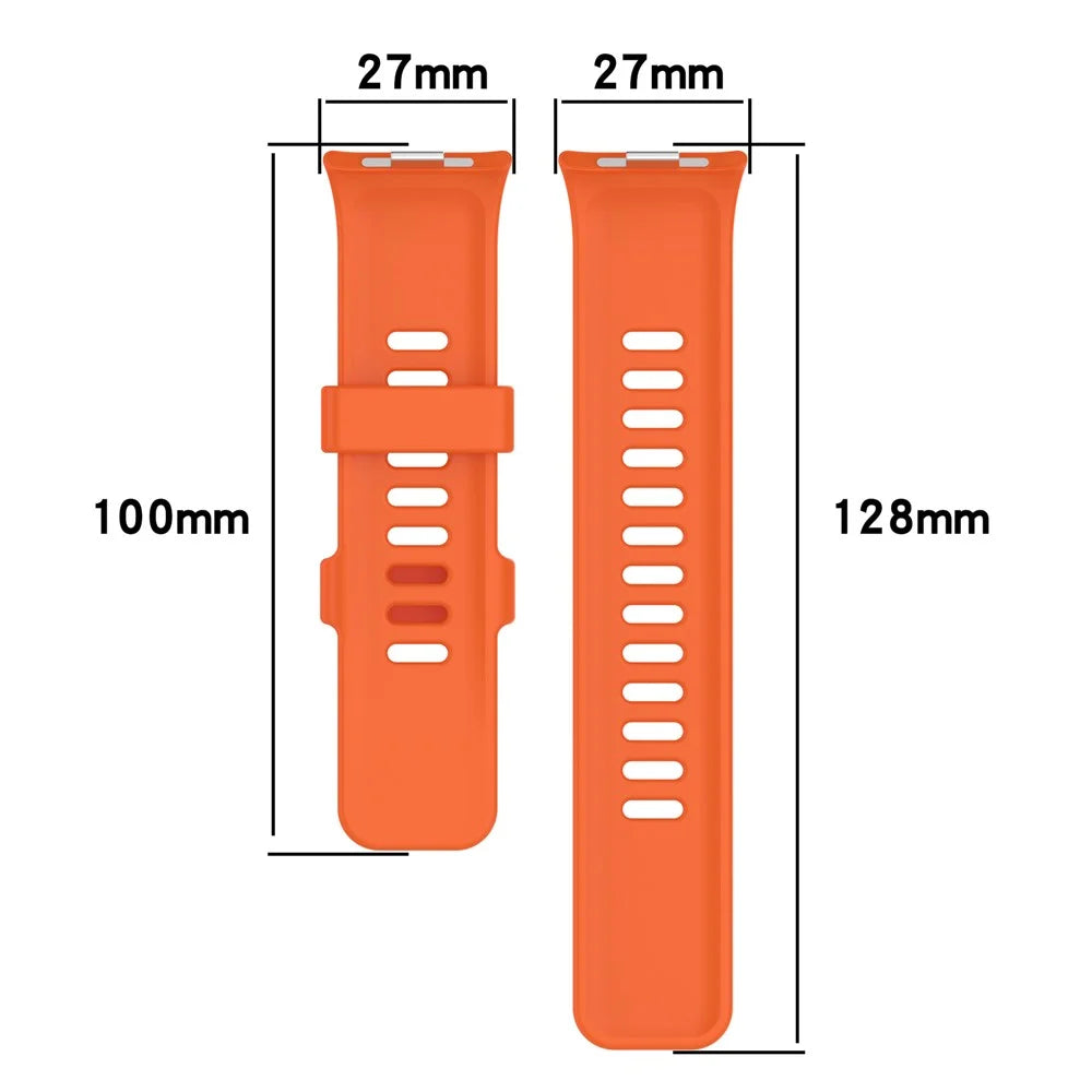 For Xiaomi Smart Band 10 Pro / 9 Pro / 8 Pro / Redmi Watch 6 / 5 / 4 Silicone Watch Band Adjustable Wrist Strap - Black - 4