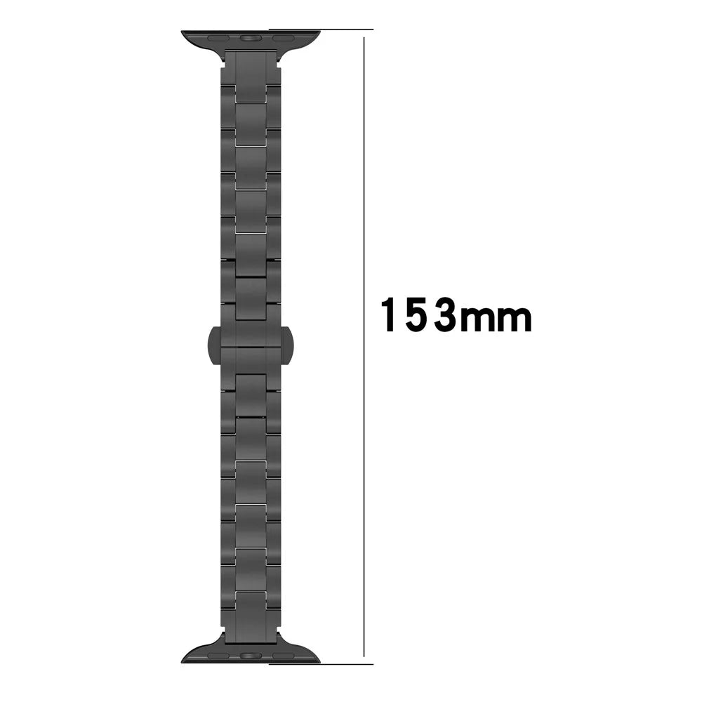 For Apple Watch Ultra 3 2 1 49mm / Series 11 10 46mm / 9 8 7 45mm / SE3 SE2 SE 6 5 4 44mm / 3 2 1 42mm Metal Smart Watch Band - Silver 2 - 6