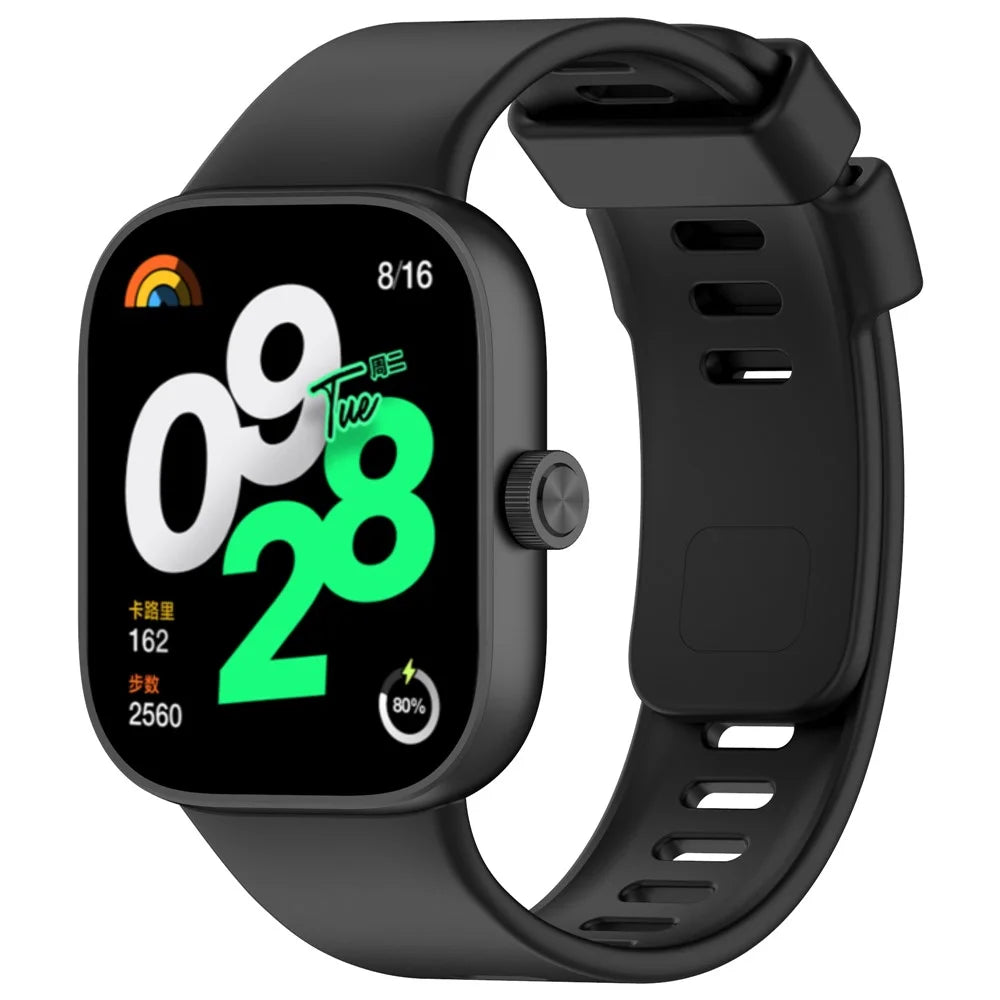 For Xiaomi Smart Band 10 Pro / 9 Pro / 8 Pro / Redmi Watch 6 / 5 / 4 Smartwatch Band Replacement Silicone Strap - Black - 2