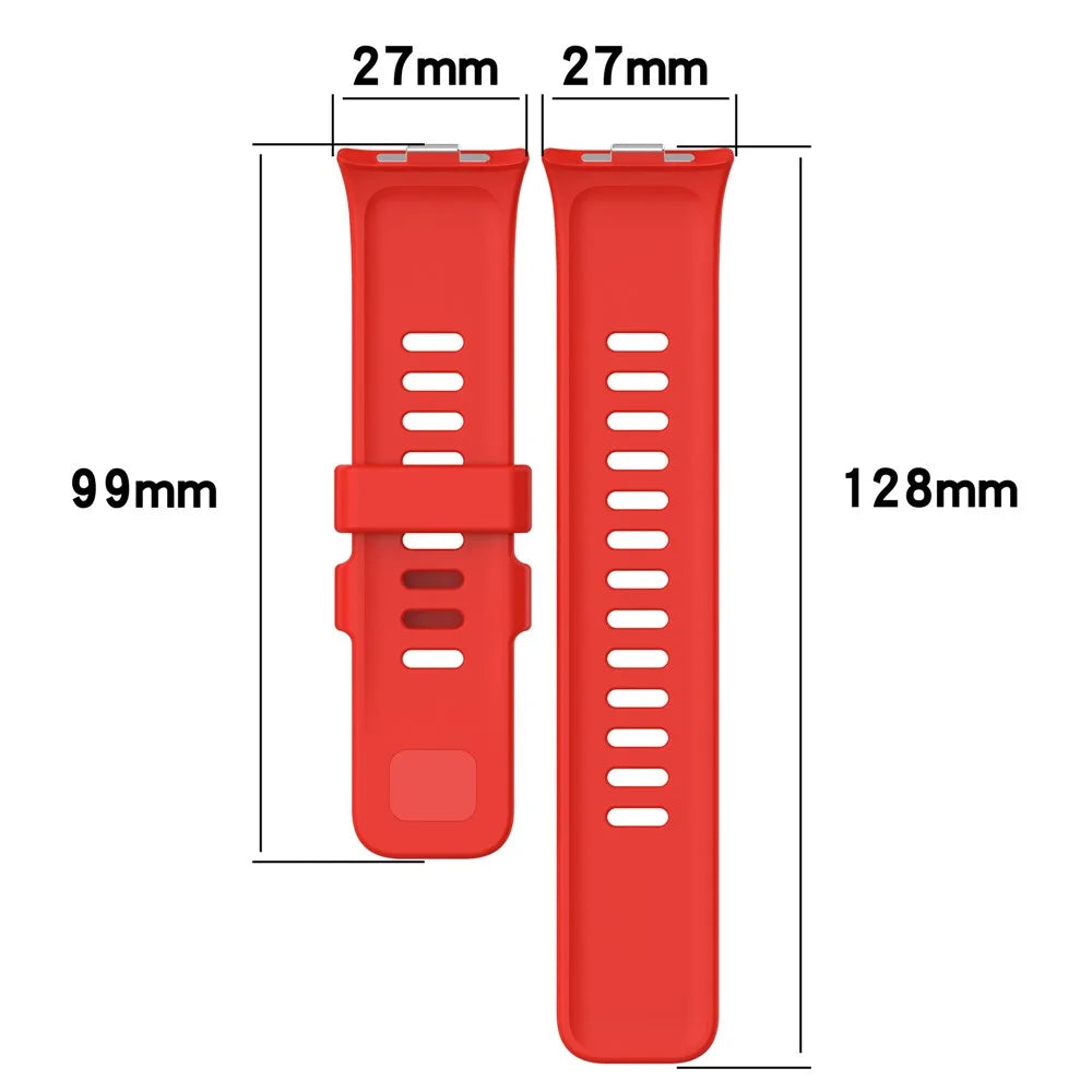 For Xiaomi Smart Band 10 Pro / 9 Pro / 8 Pro / Redmi Watch 6 / 5 / 4 Smartwatch Band Replacement Silicone Strap - Black - 6