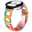 For Pebble 2 / Time Round Resin Watch Strap D-Shape Replacement Watchband - Rainbow - 2