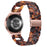 For Samsung Galaxy Watch4 Active 40mm / Active 44mm / Classic 42mm / Classic 46mm Resin D-Shape Watch Strap - Tortoiseshell - 1