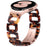 For Samsung Galaxy Watch4 Active 40mm / Active 44mm / Classic 42mm / Classic 46mm Resin D-Shape Watch Strap - Tortoiseshell - 2