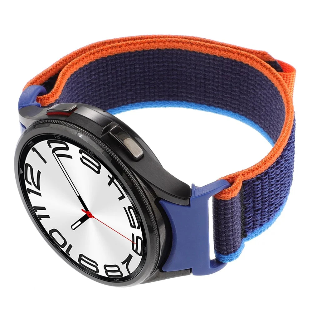 For Samsung Galaxy Watch FE 40mm / Watch6 / Watch 5 / Watch4 Trail Loop Strap Nylon Fabric Sport Watch Band - Navy Blue - 2