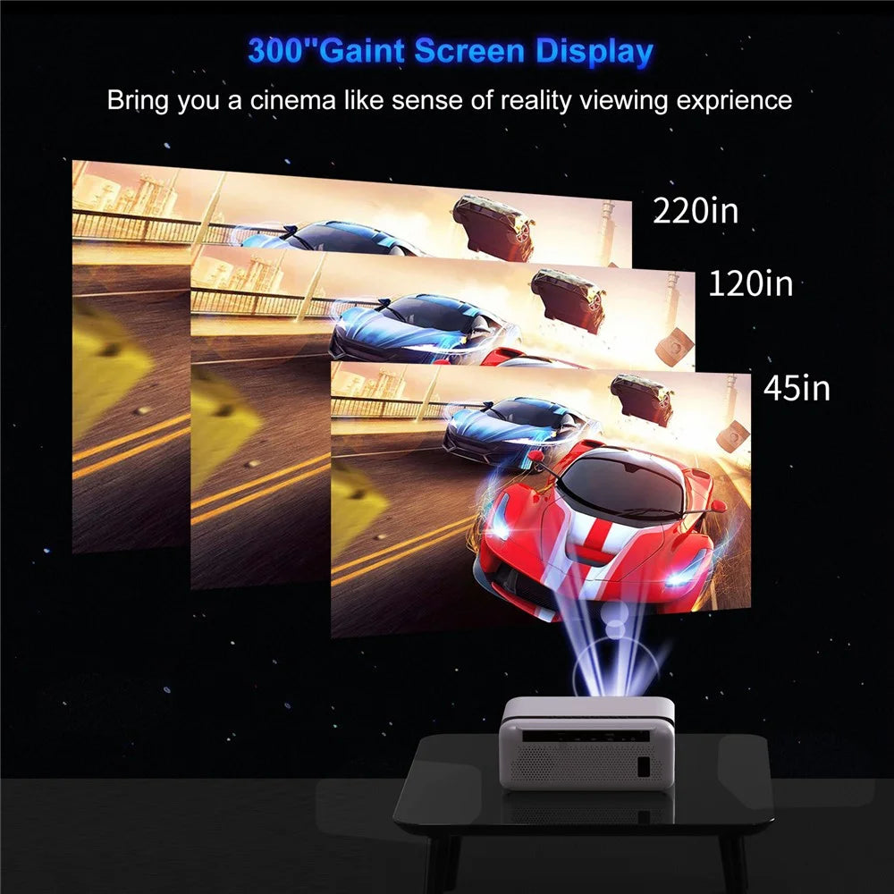 E520 1080P FHD Projector Android 9.0 BT5.0 1G+8G 1,4000 Lumen Home Theater Projector Support 4K - US Plug - 6