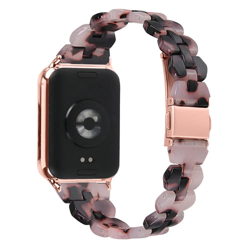 For Xiaomi Smart Band 10 Pro / 9 Pro / 8 Pro / Redmi Watch 6 / 5 / 4 Rhombus Resin Smart Watch Strap - Style A - 1