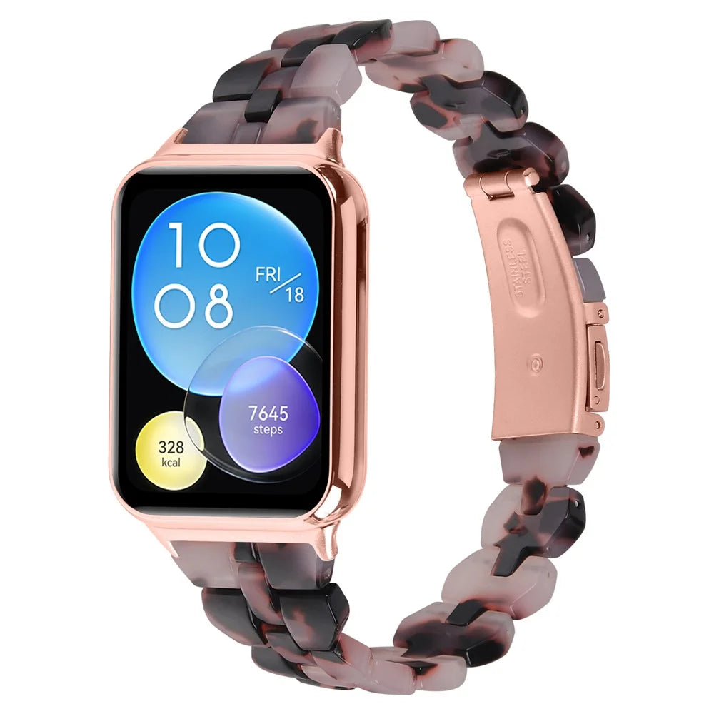 For Xiaomi Smart Band 10 Pro / 9 Pro / 8 Pro / Redmi Watch 6 / 5 / 4 Rhombus Resin Smart Watch Strap - Style A - 2