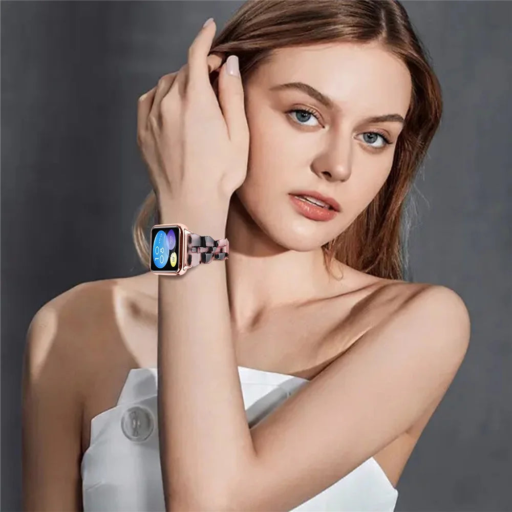 For Xiaomi Smart Band 10 Pro / 9 Pro / 8 Pro / Redmi Watch 6 / 5 / 4 Rhombus Resin Smart Watch Strap - Style A - 5