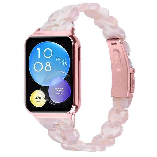 Bracelet Band for Xiaomi Smart Band 10 Pro / 9 Pro / 8 Pro / Redmi Watch 6 / 5 / 4 Rhombus Resin Watch Strap - Style A - 2