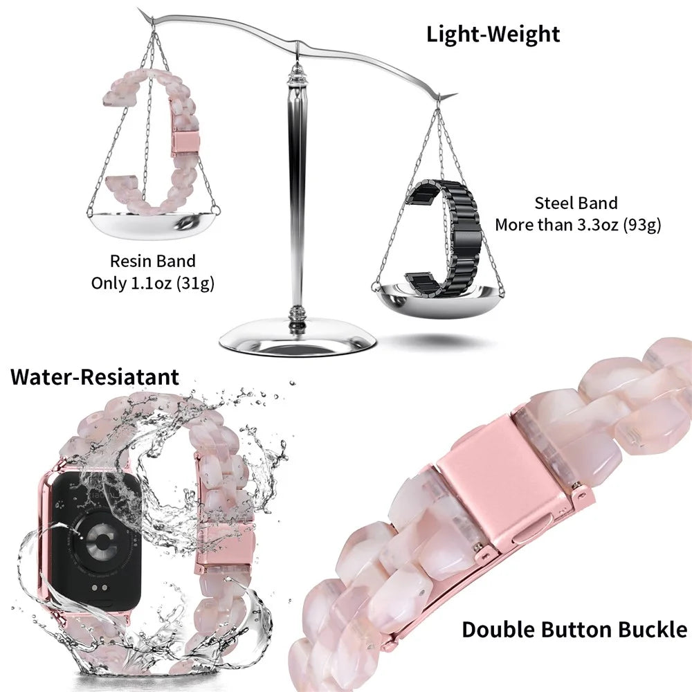 Bracelet Band for Xiaomi Smart Band 10 Pro / 9 Pro / 8 Pro / Redmi Watch 6 / 5 / 4 Rhombus Resin Watch Strap - Style A - 3